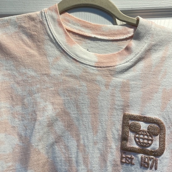 Walt Disney World Briar Rose Tie Dye Spirit Jersey XS Glitter - Picture 3 of 8